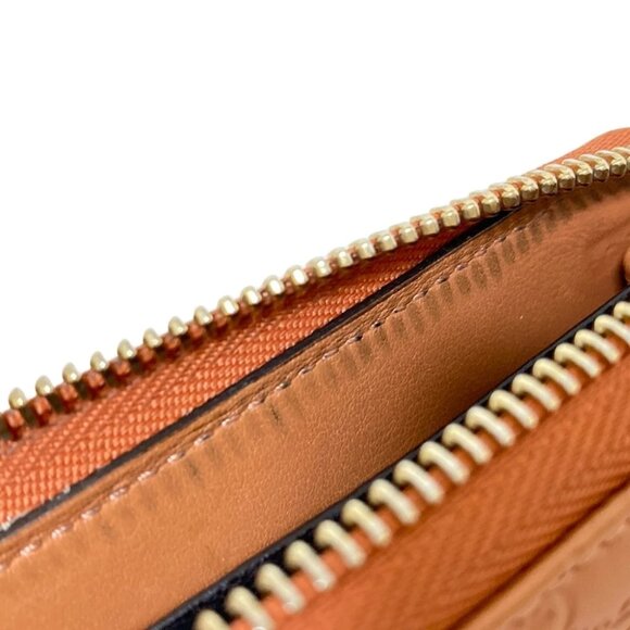 Auth GUCCI Micro Guccissima Light Brown Leather - Coin Case - Picture 7 of 8